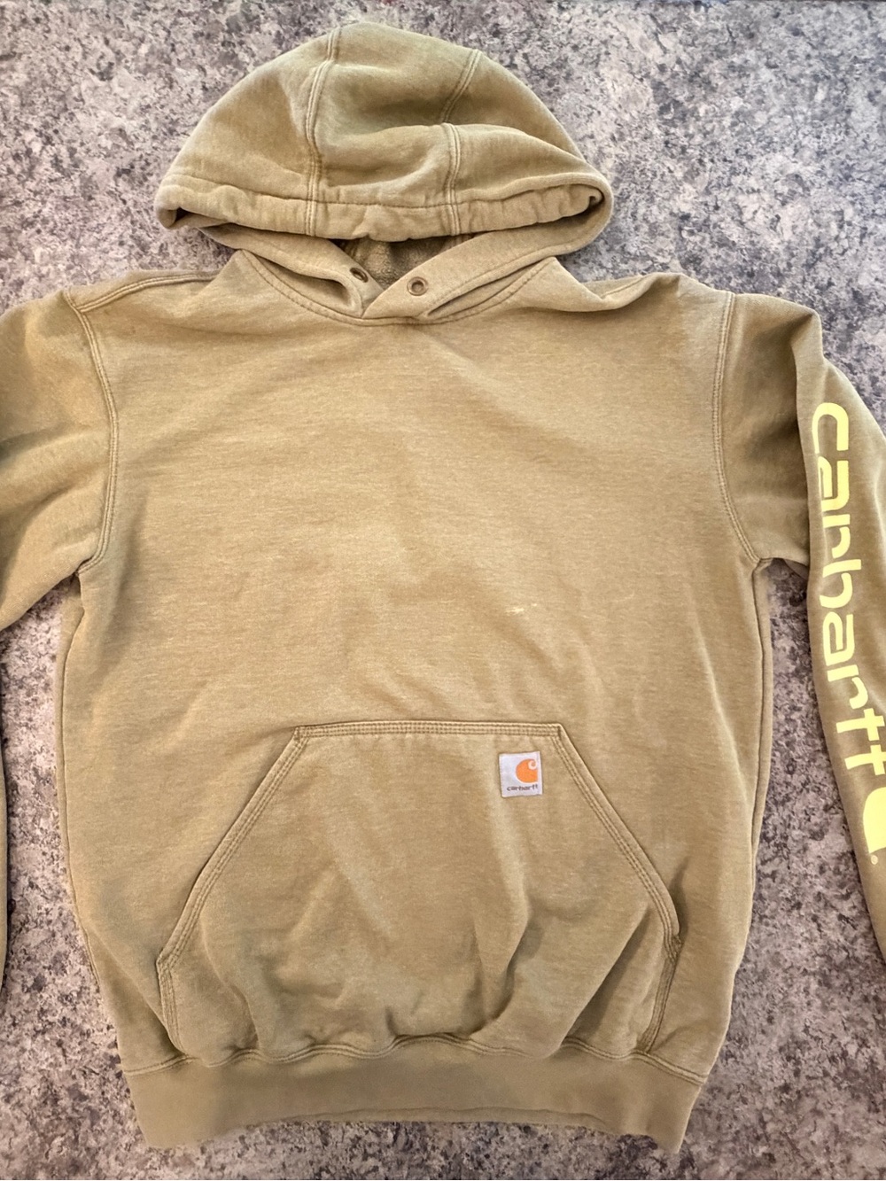 Carhartt Loose Fit Hoodie Men’s Small Light Green Pullover